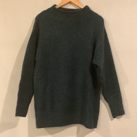 Uniqlo Sweaters - Uniqlo soft cozy funnel neck sweater deep green S